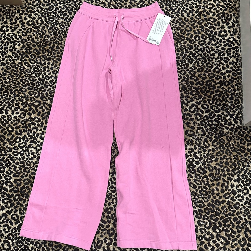Lululemon Scuba Wide Leg Pants- pink frosting